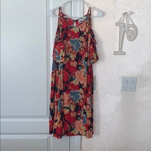 NWT LOFT Cold Shoulder Floral Dress